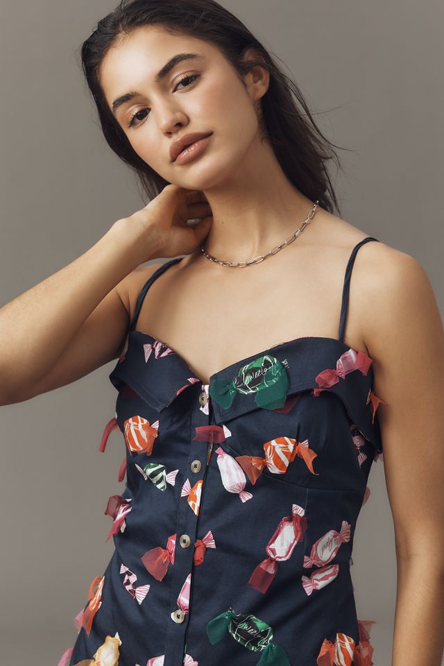 Maeve Printed Buttondown Mini Dress #3