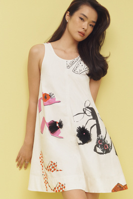 Maeve The Keiko Mini Dress By : Danielle Kroll Edition In Multi