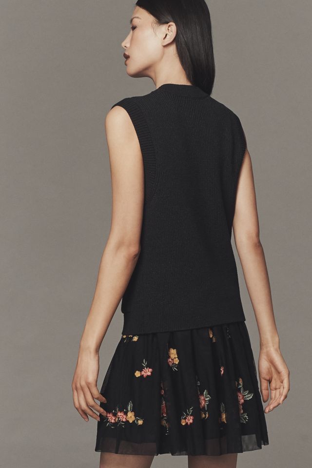 By Anthropologie Sleeveless Cardigan Sweater Dress #2