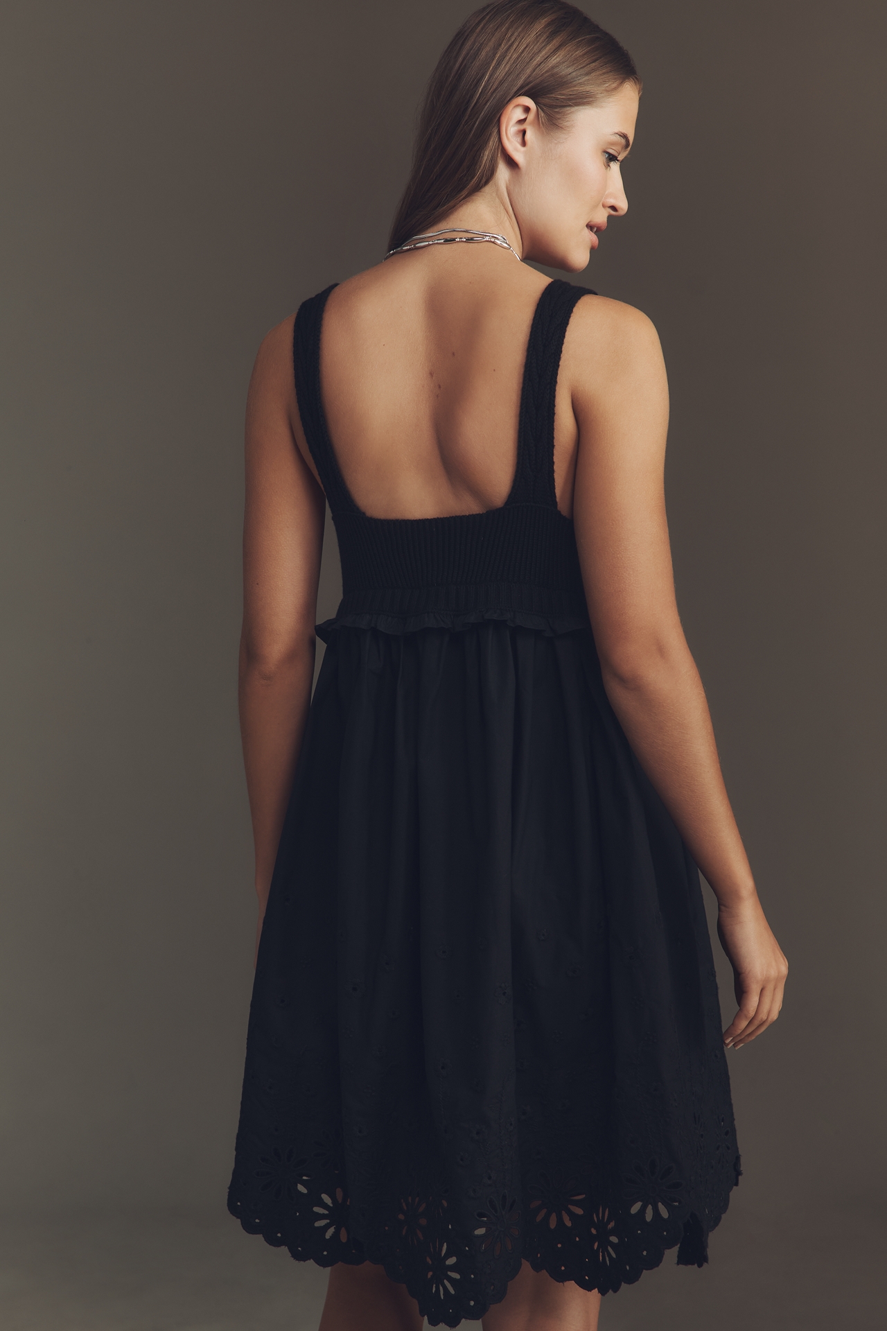 By Anthropologie Sleeveless Sweater Mini Dress