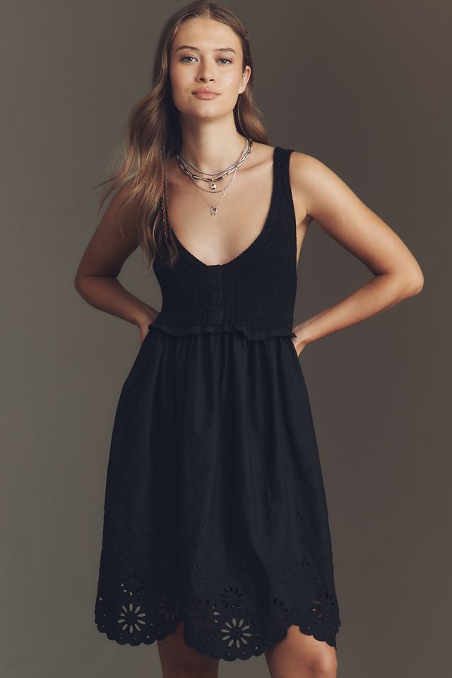 By Anthropologie Sleeveless Sweater Mini Dress #3