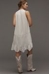 By Anthropologie Sleeveless V-Neck Lace Mini Dress