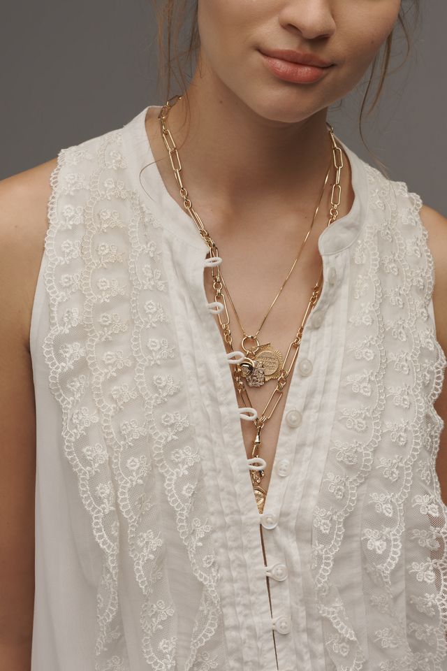 By Anthropologie Sleeveless V-Neck Lace Mini Dress #2