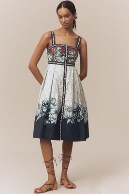 Reformation Anabella Linen Mini Dress