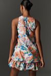 Maeve Sleeveless Double Bubble-Hem Mini Dress