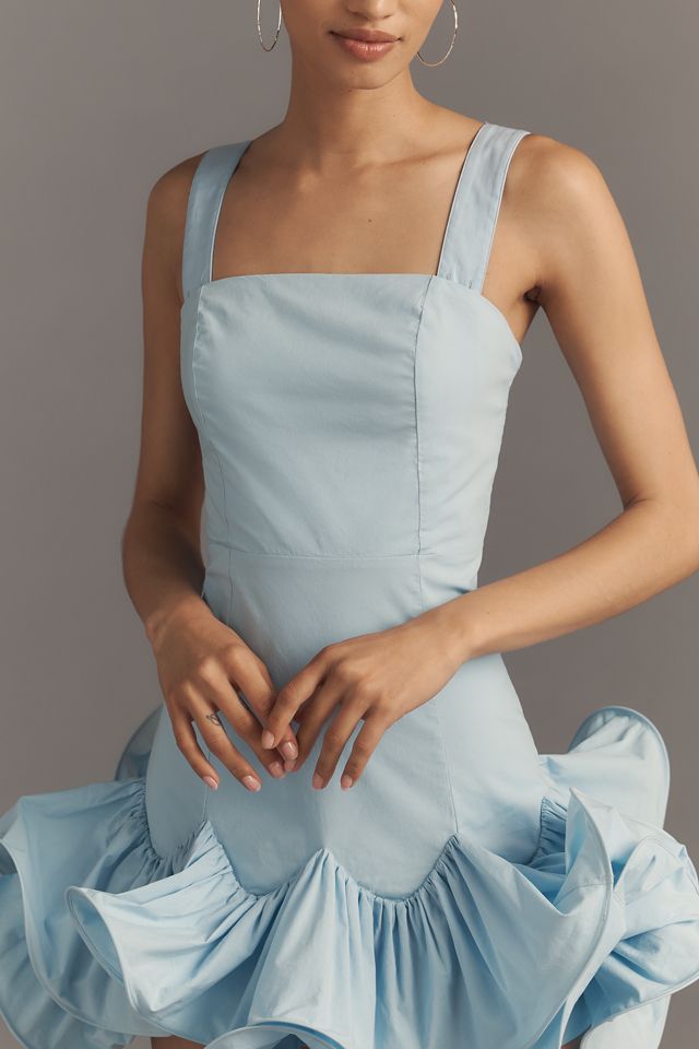 Maeve Strapless Ruffle Mini Dress