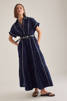 Atsu Halter Ruched Maxi Dress | Anthropologie UK