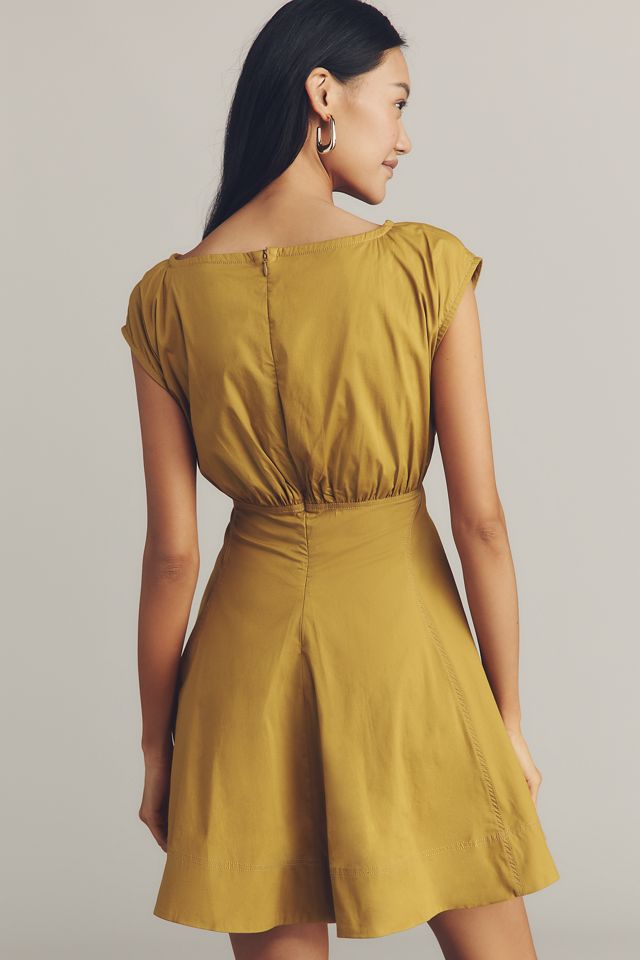 Maeve Sleeveless Waisted Poplin Mini Dress #1
