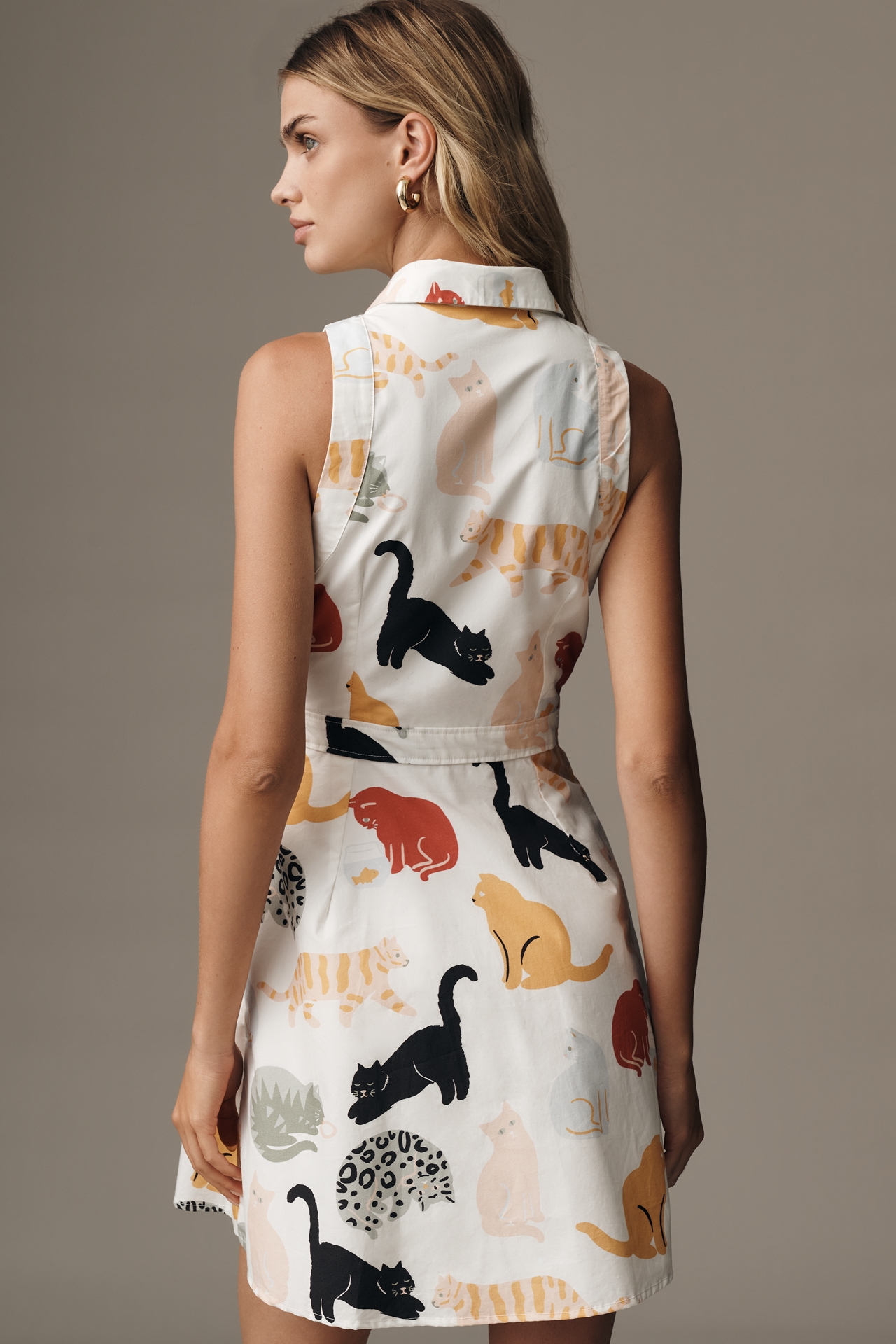 Maeve Fit & Flare Mini Shirt Dress