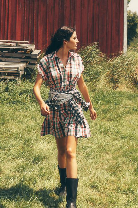 The Somerset Plaid Mini Dress