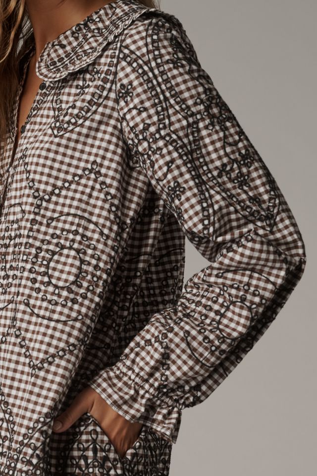 The Keira Long-Sleeve Shirt Dress by Pilcro #1