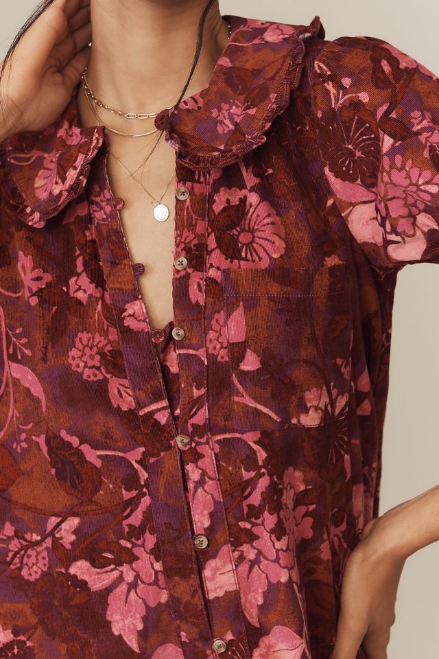 The Keira Corduroy Mini Dress by Pilcro #3