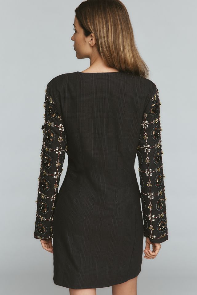 Maeve Long-Sleeve Embellished Blazer Mini Dress #2