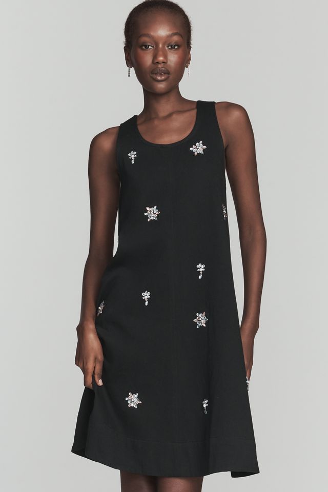 The Keiko Rhinestone Mini Dress by Maeve #1