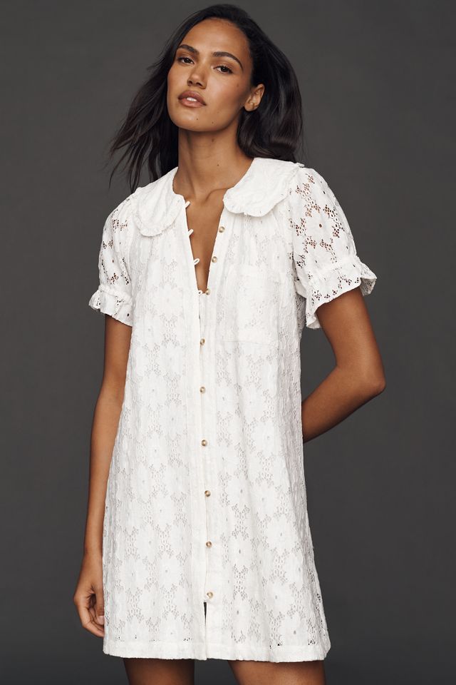 The Keira Lace Mini Dress by Pilcro #1