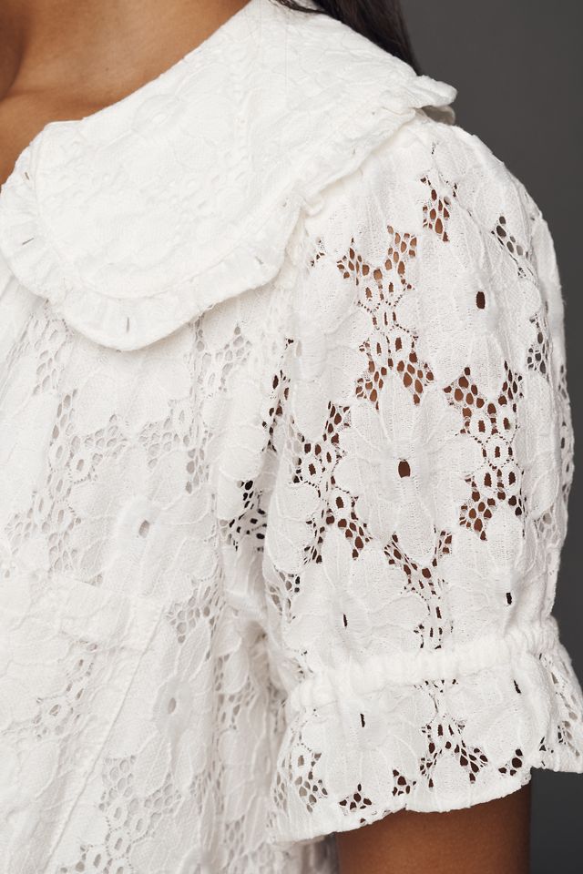 The Keira Lace Mini Dress by Pilcro #2