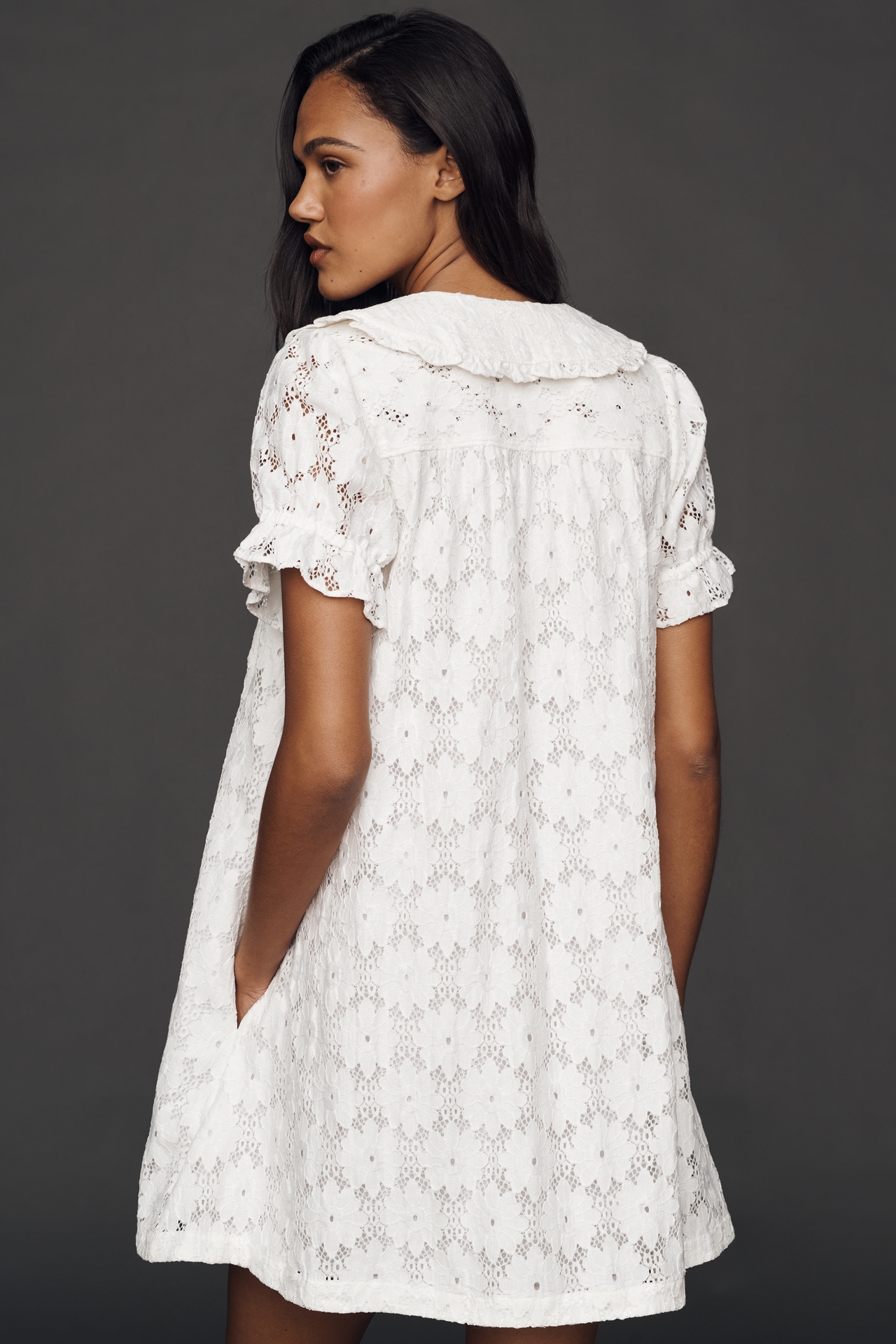 The Keira Lace Mini Dress by Pilcro