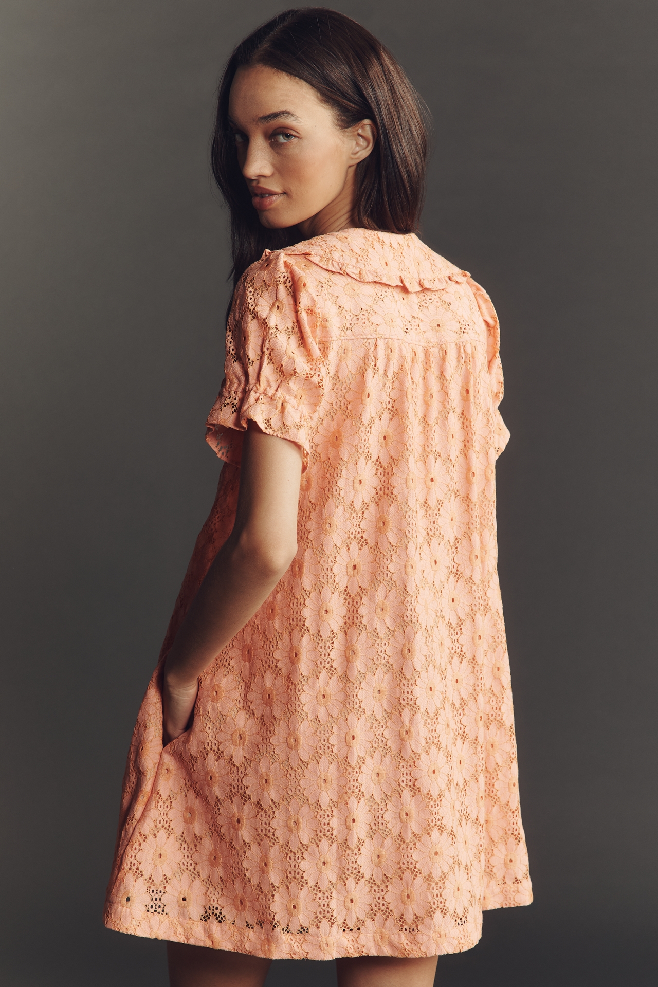 The Keira Lace Mini Dress by Pilcro