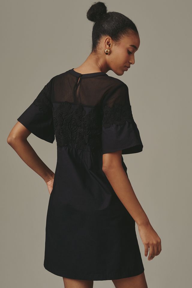 By Anthropologie Cotton Poplin Swing Mini Dress #3