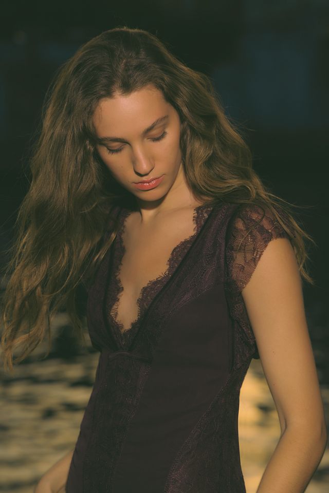 By Anthropologie Seamed Lace Dress #1
