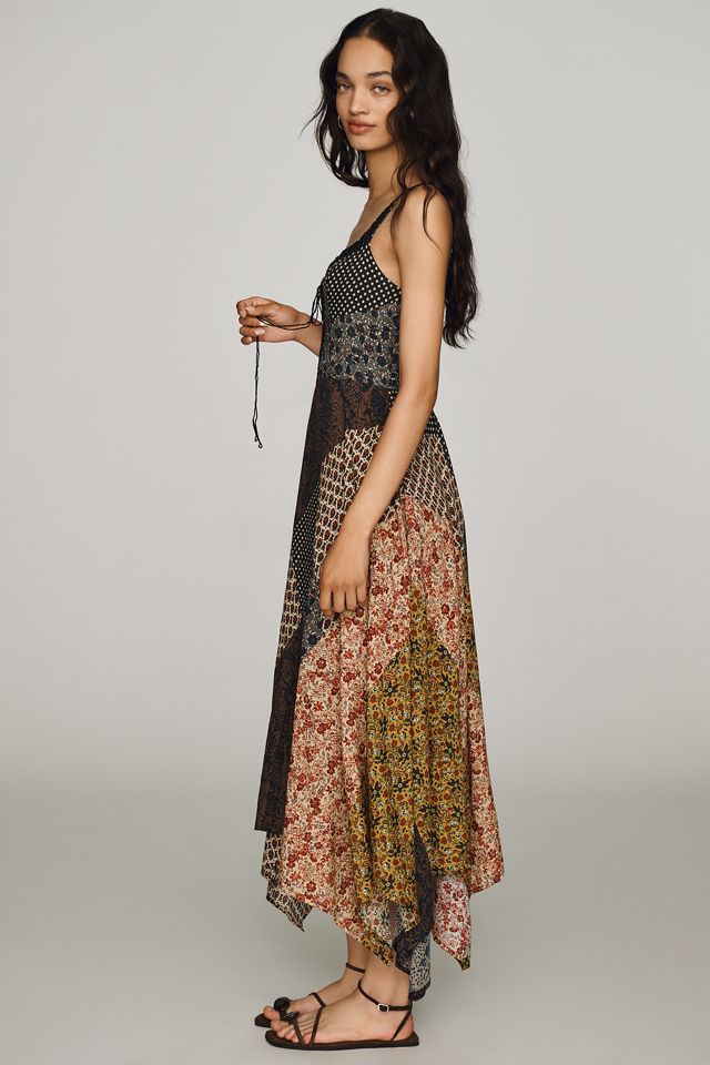 By Anthropologie Printed Patchwork Midi Dress #2