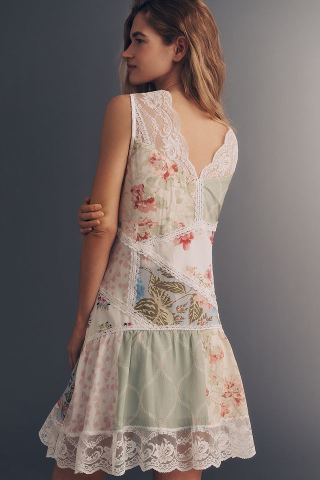 sachin and babi light blue dress NWT Anthropologie Maeve Drop-Waist Mini Dress size XSP main image 1