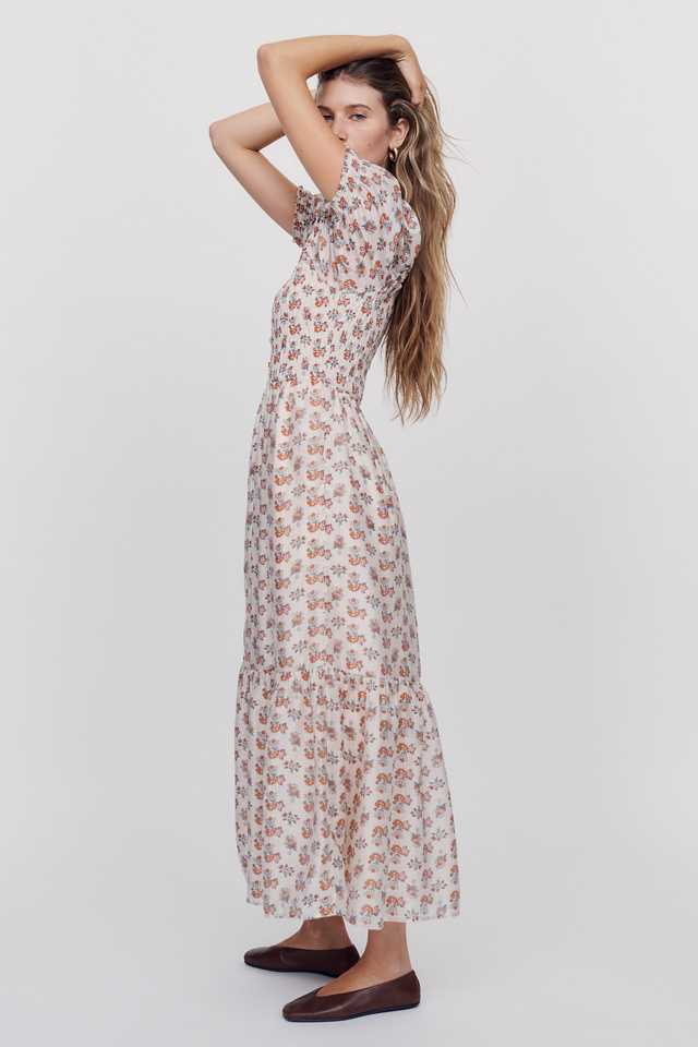 By Anthropologie Peregrine 100% Cotton Midi Dress