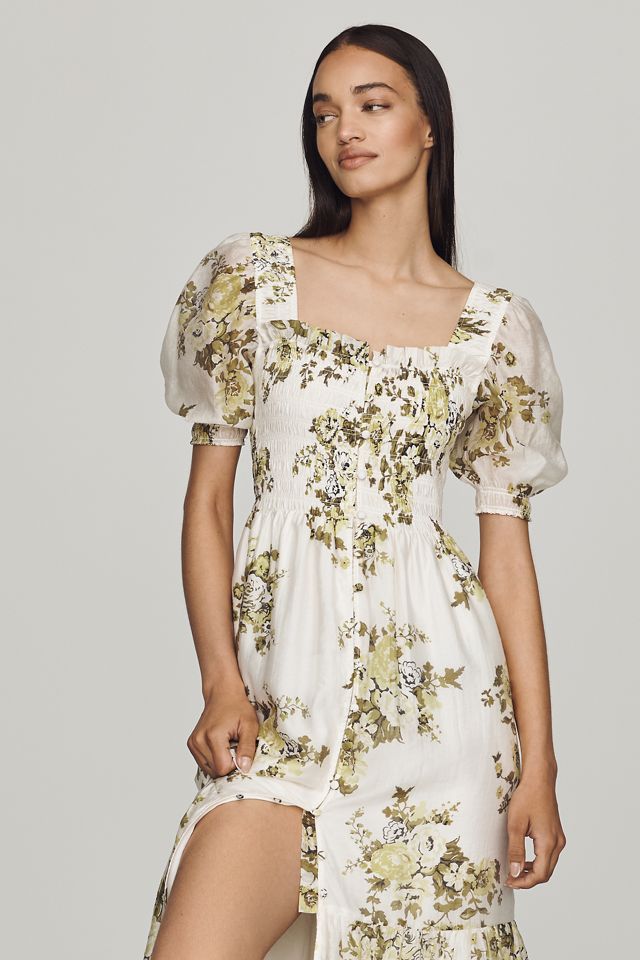 By Anthropologie Peregrine 100% Cotton Midi Dress #1