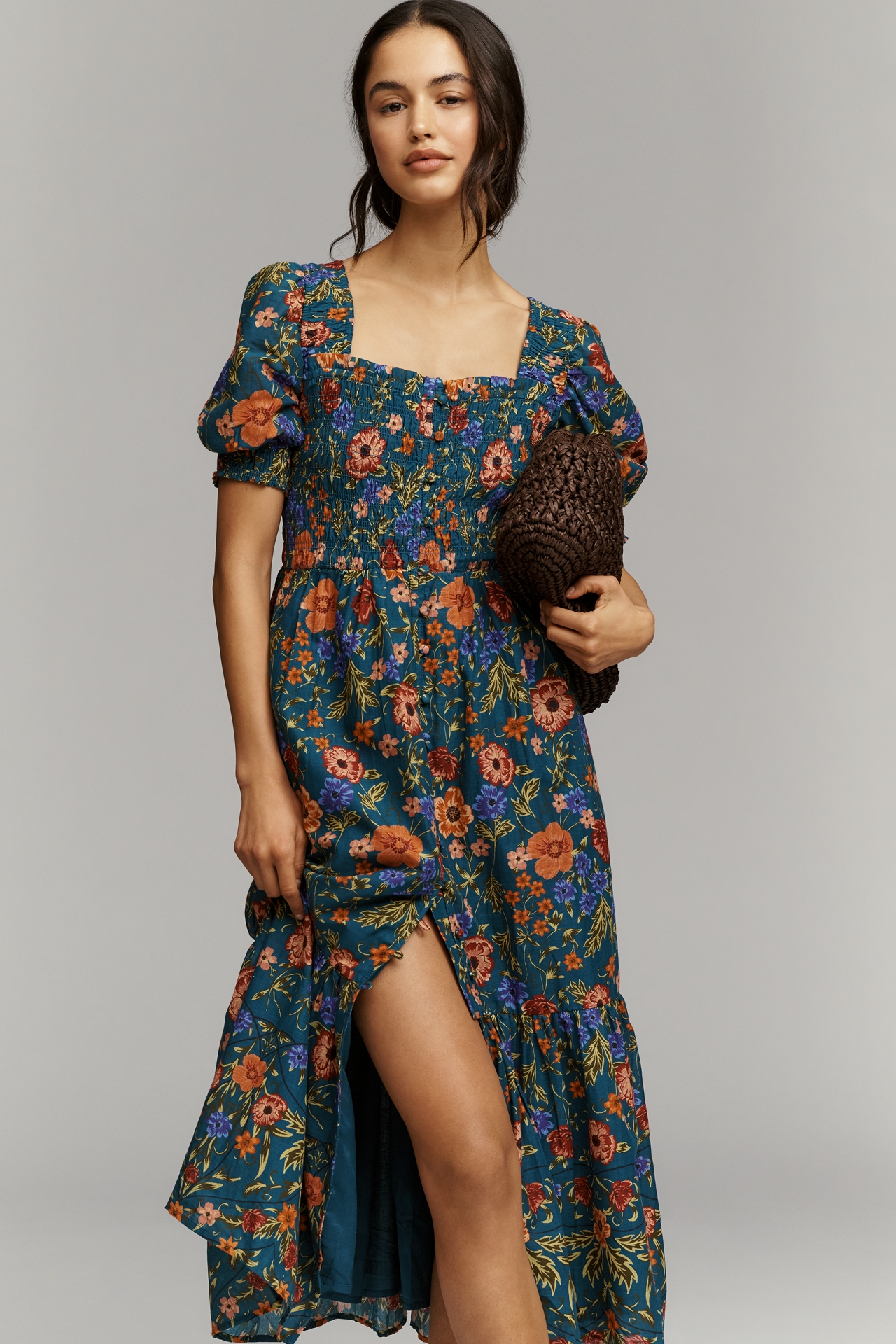 By Anthropologie Peregrine 100% Cotton Midi Dress