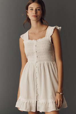 The Peregrine Square-Neck Mini Dress