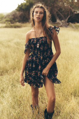 The Peregrine Square-Neck Mini Dress