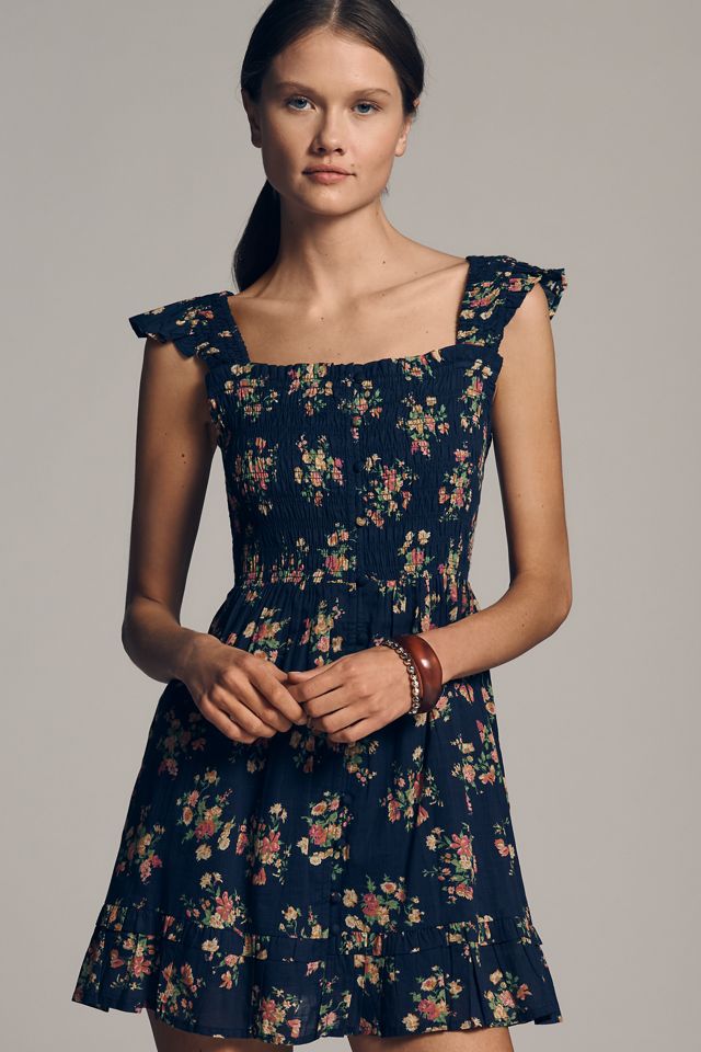 The Peregrine Square-Neck Mini Dress #1