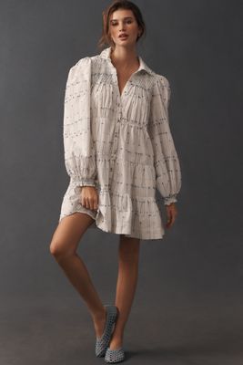 chinese dress ladies By Anthropologie Long-Sleeve Mock-Neck Printed Slim Midi Dress – katie +  hubbell