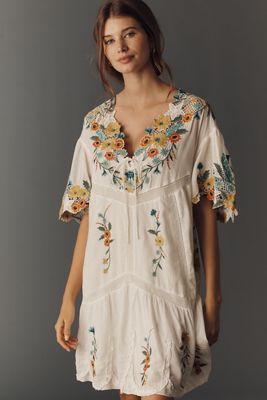Somerset Embroidered Mini Dress