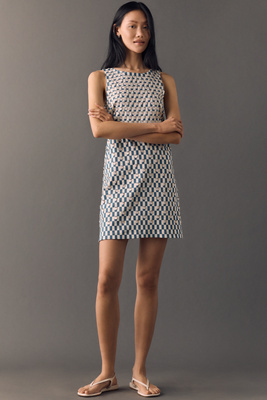 Maeve Cotton Sequin Shift Dress