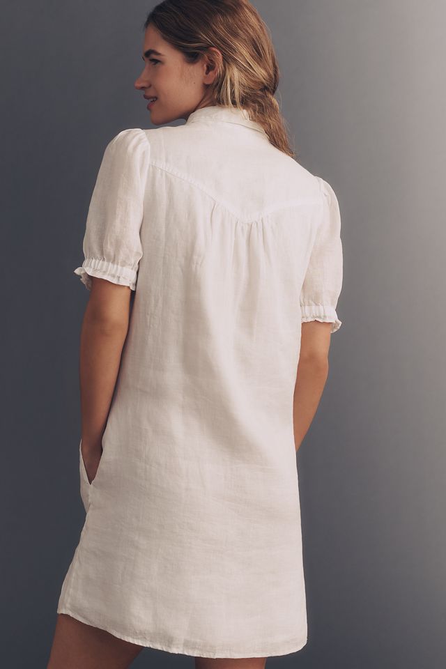 Pilcro Aly 100% Linen Mini Shirtdress #2
