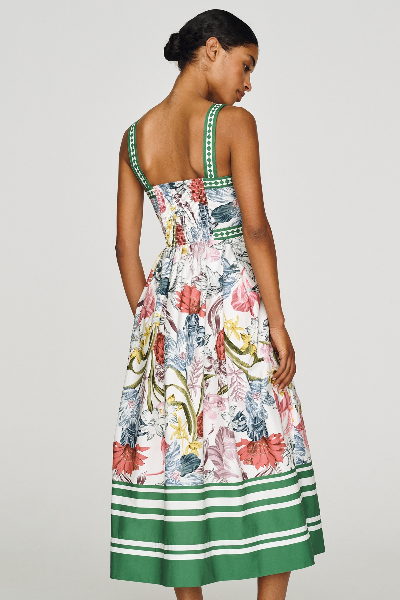 Maeve Cotton Printed Midi Dress