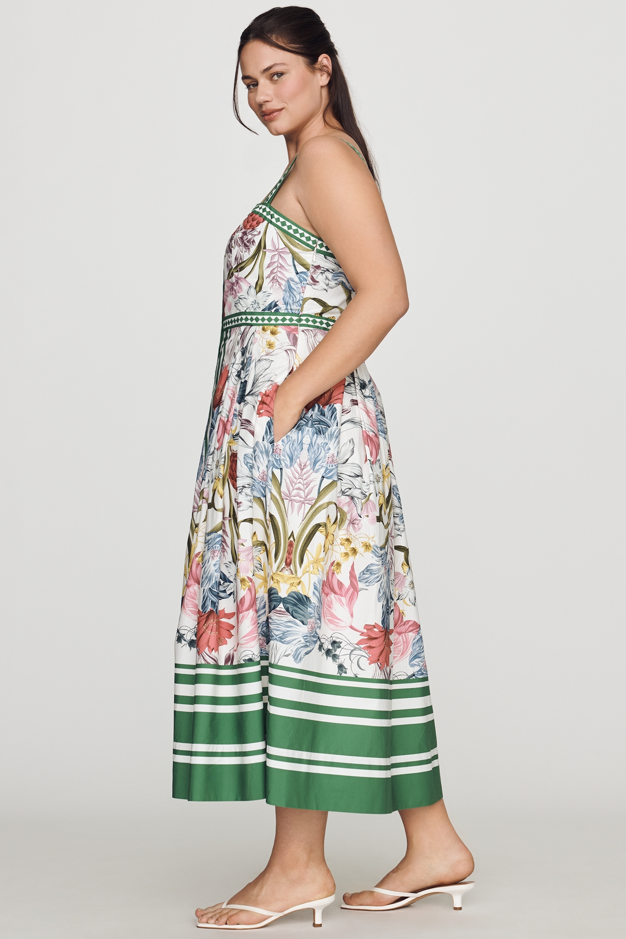 Maeve Cotton Printed Midi Dress