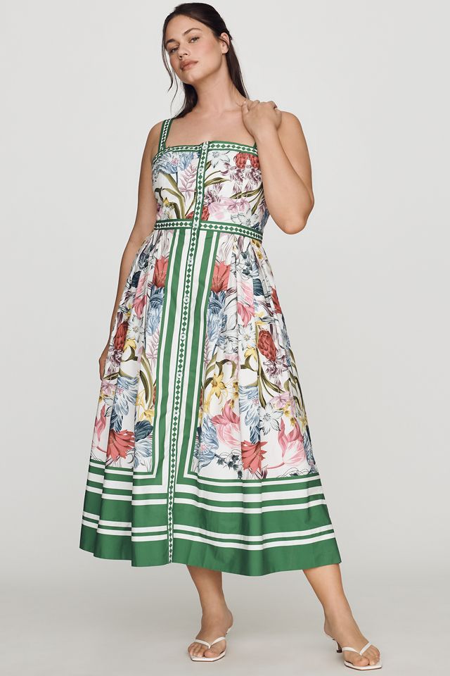 Maeve Cotton Printed Midi Dress #3