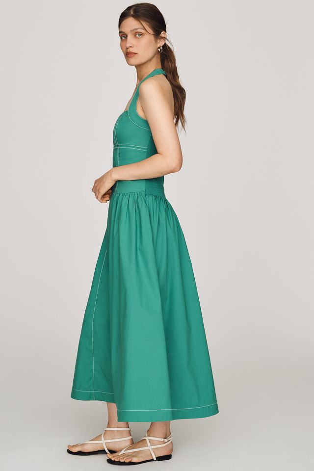 Maeve Poplin Halter Midi Dress #3