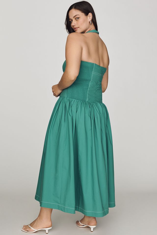 Maeve Poplin Halter Midi Dress #6