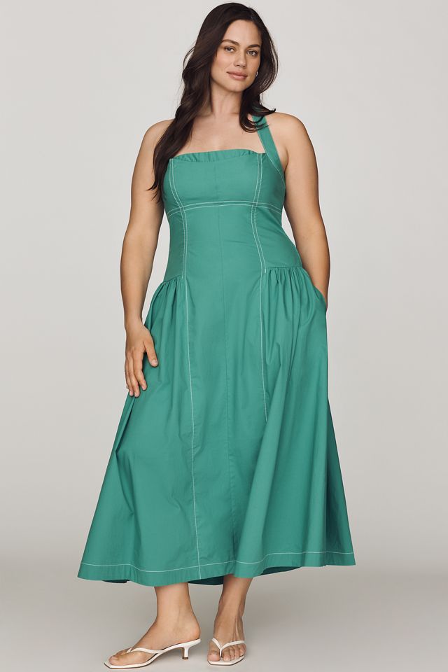 Maeve Poplin Halter Midi Dress #4