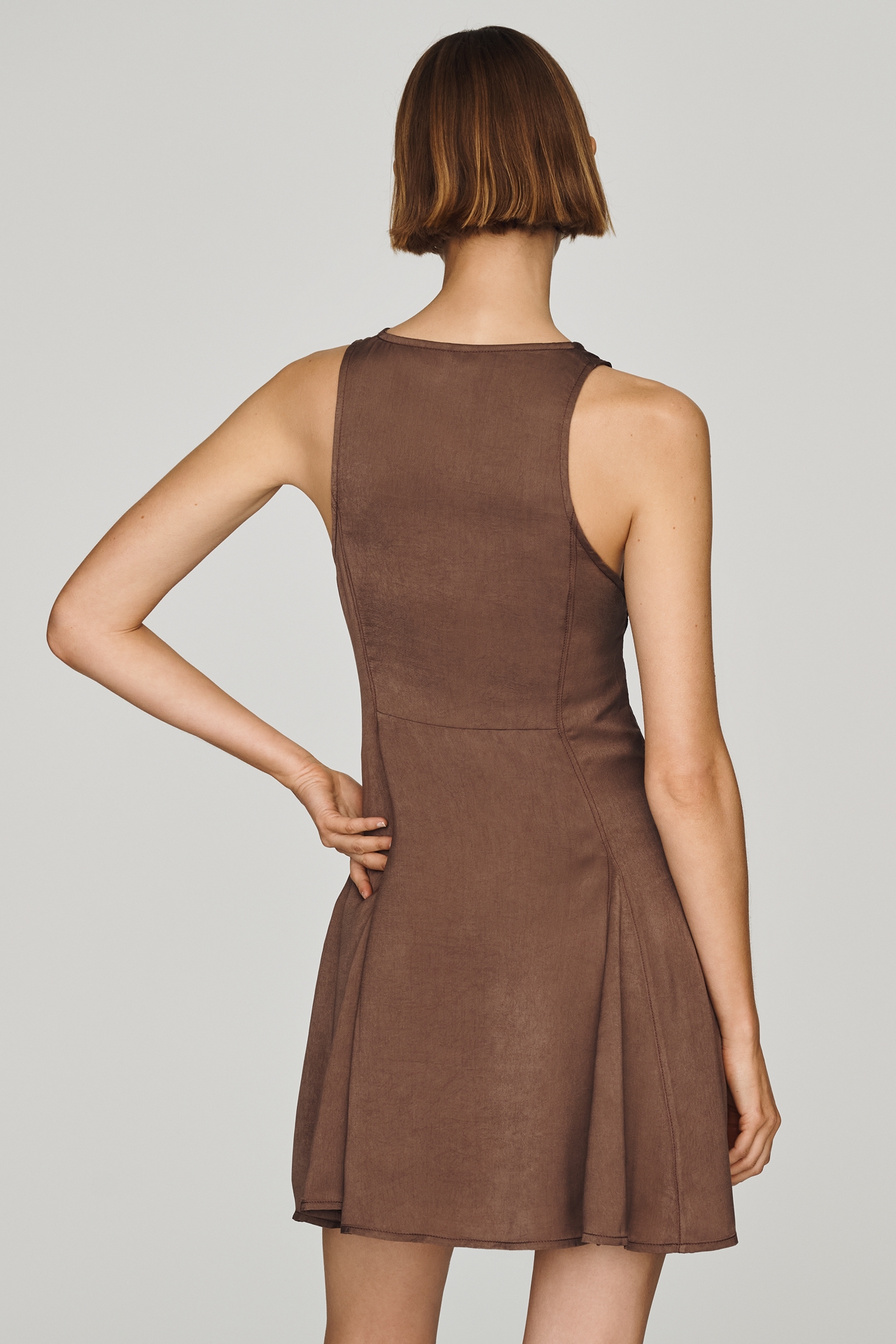 By Anthropologie Butterfly Satin Mini Dress