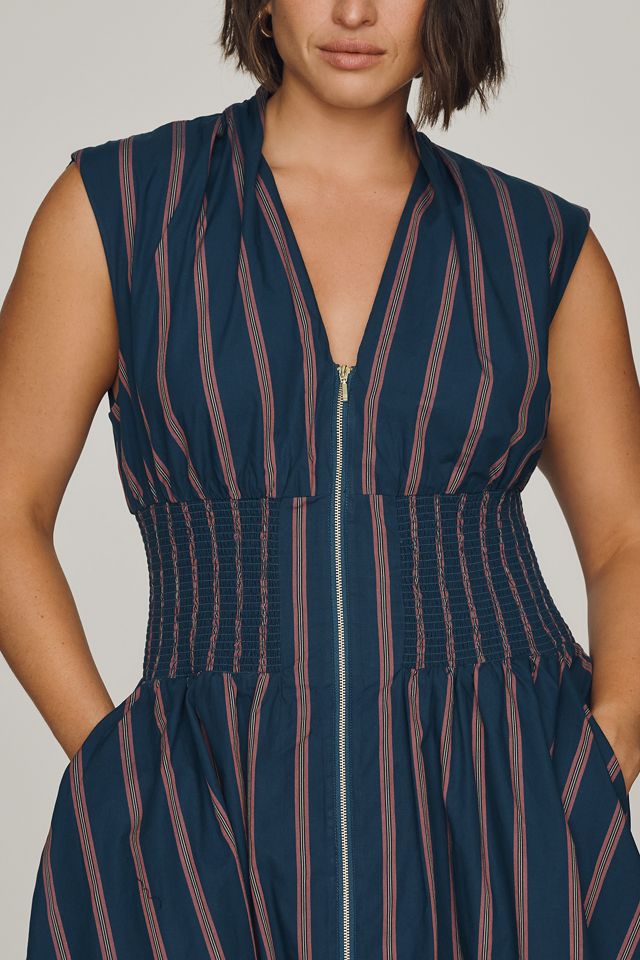 Tommie Front-Zip Mini Shirtdress #4