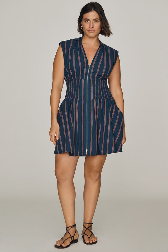 Tommie Front-Zip Mini Shirtdress #3