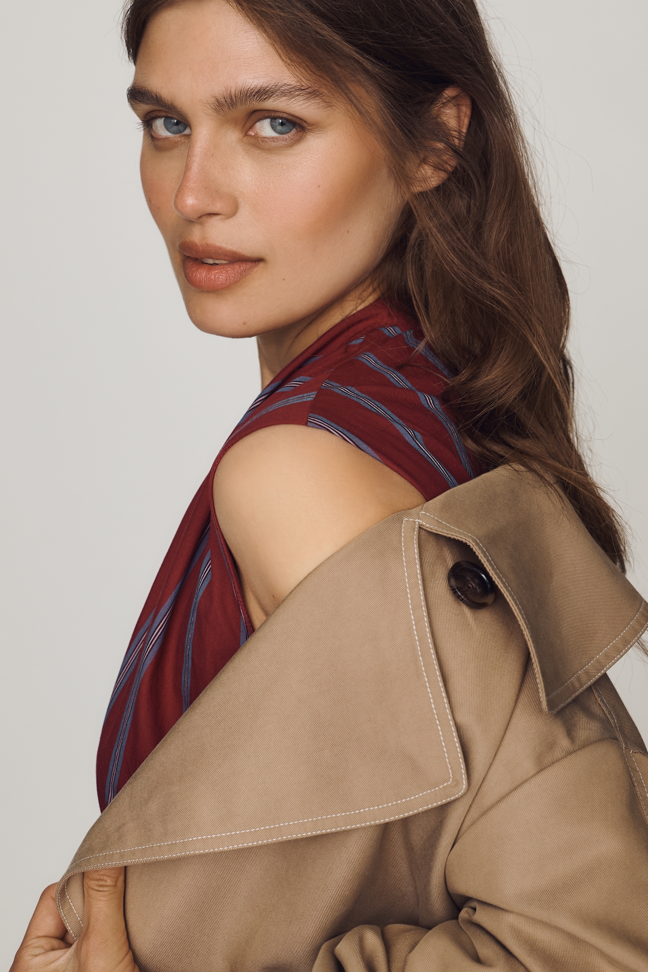 Tommie Front-Zip Mini Shirt Dress