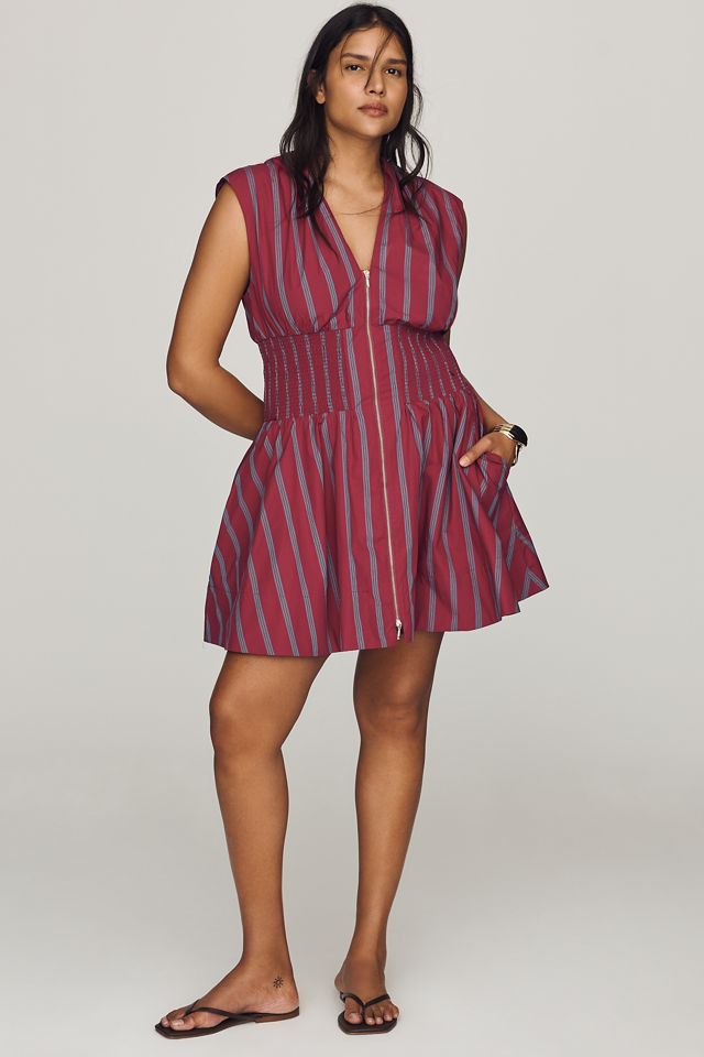 Tommie Front-Zip Mini Shirtdress #7