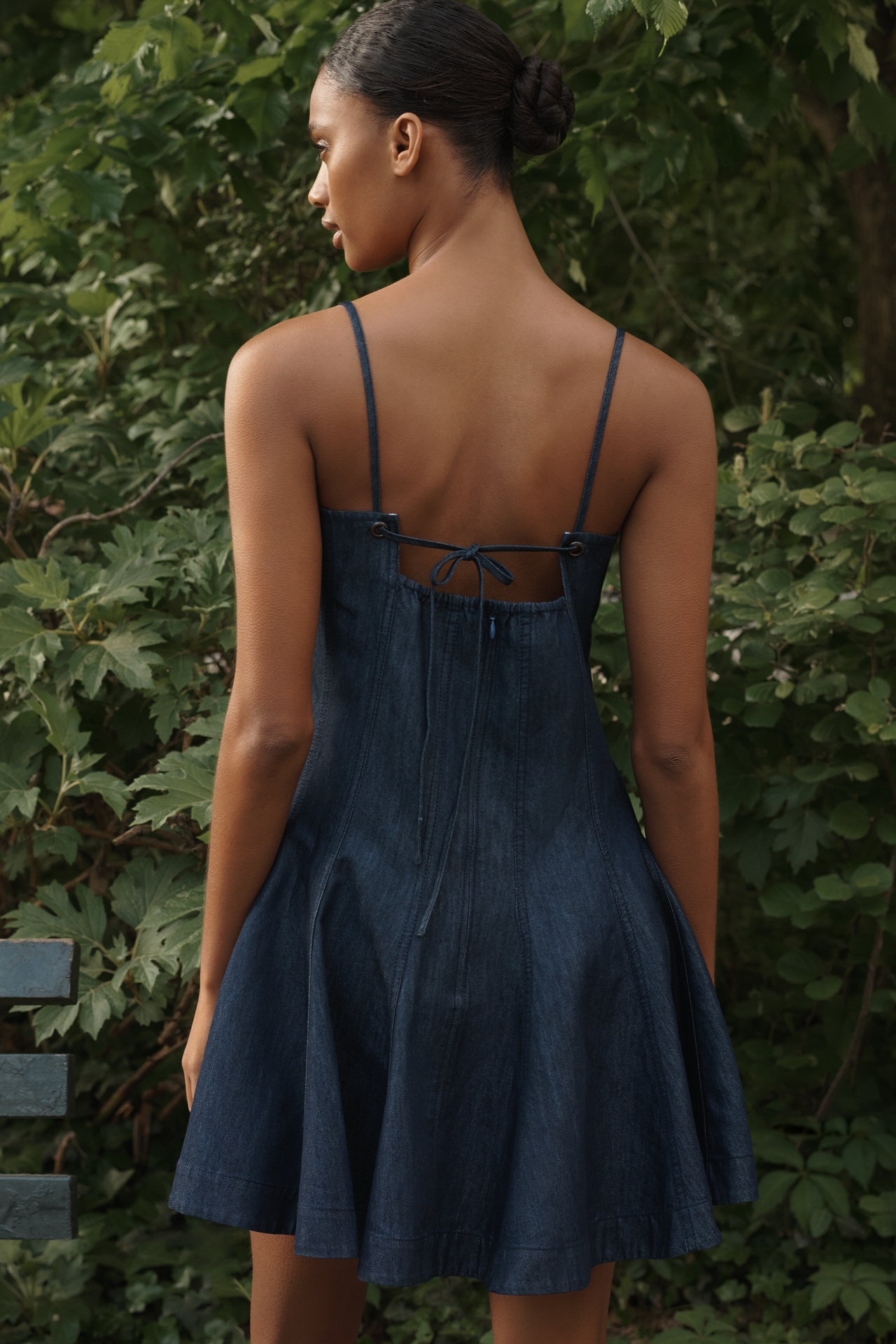 By Anthropologie Denim A-Line Mini Dress