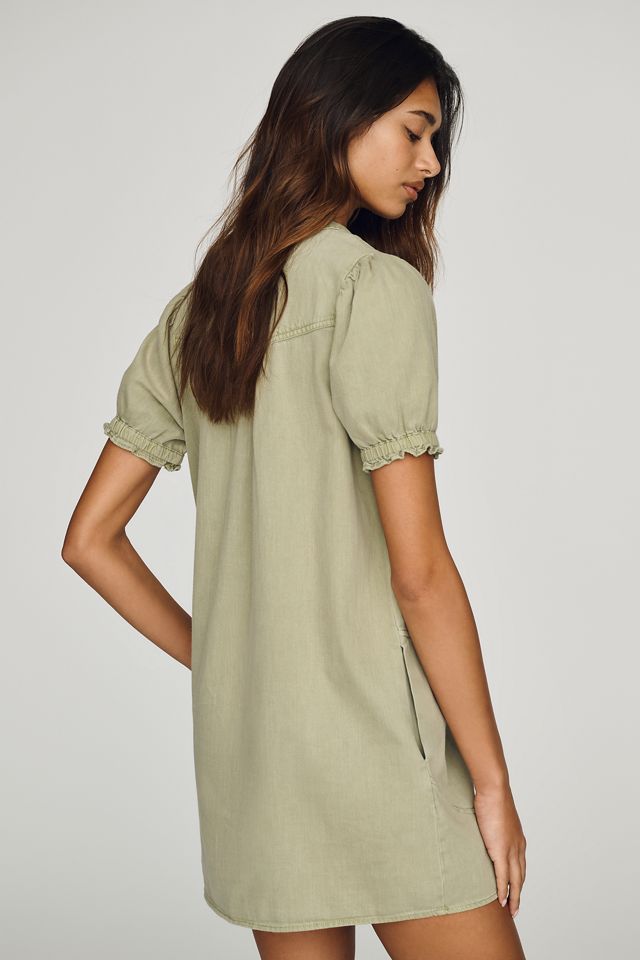Aly Puff-Sleeve Mini Dress by Pilcro #2