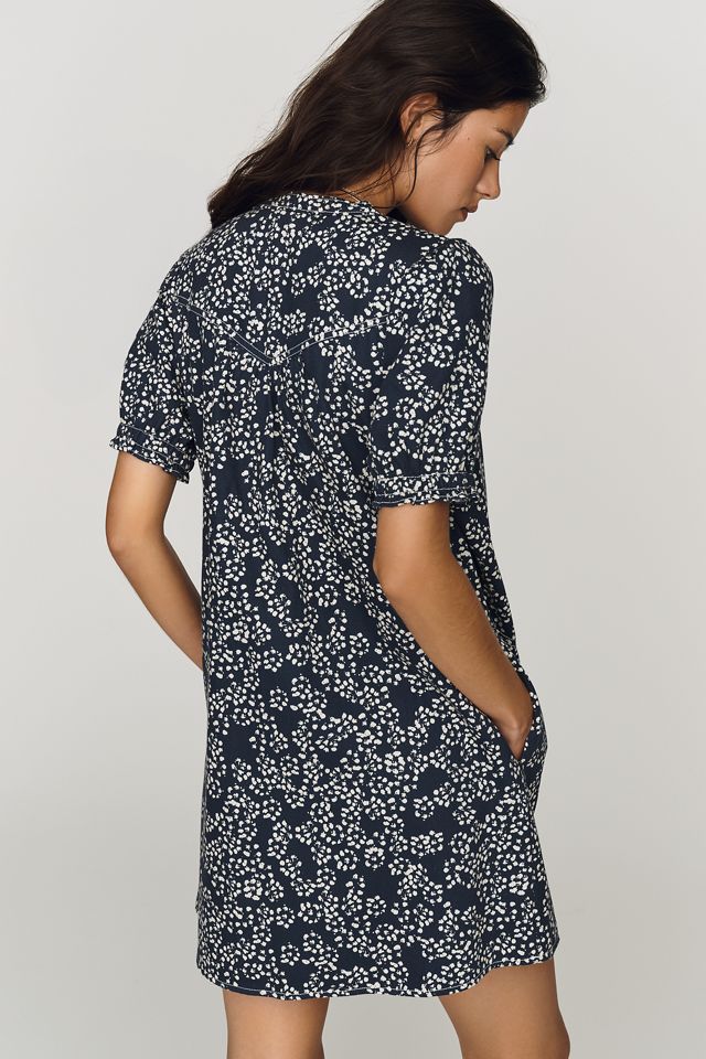 Aly Puff-Sleeve Mini Dress by Pilcro #1